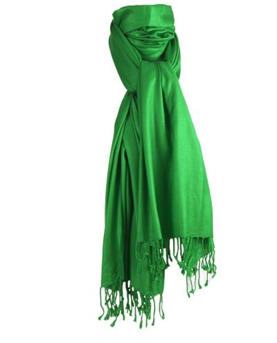 Biljartgroene pashmina sjaal