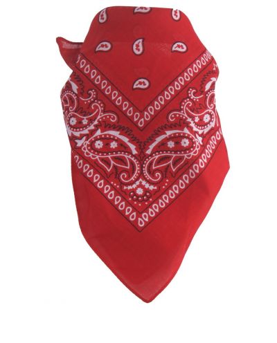 Rode boerenzakdoek / bandana met klassiek motief