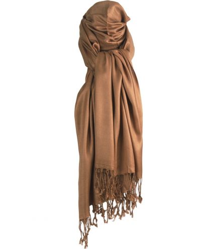 Camel kleurige pashmina sjaal