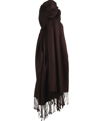 Donkerbruine pashmina sjaal