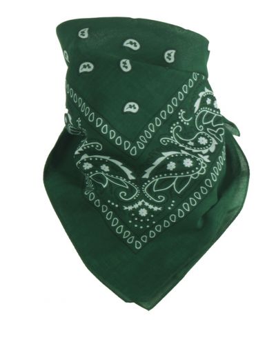 Bandana / boerenzakdoek in donkergroen