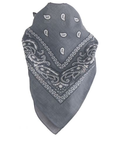 Middengrijze bandana / boerenzakdoek 