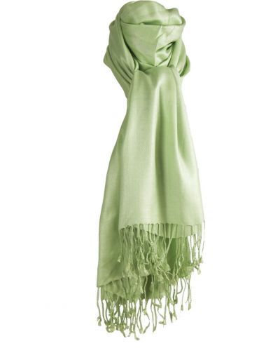 Lichtgroene pashmina sjaal