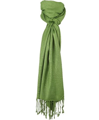 Lindegroene pashmina sjaal