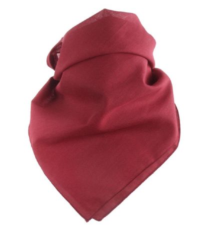 Effen boerenzakdoek / bandana in donker-rood