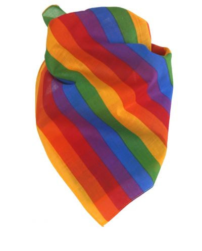 Bandana / boerenzakdoek met regenboog print