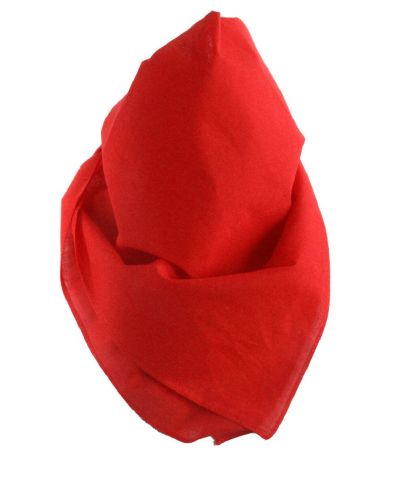 Effen boerenzakdoek / bandana in rood