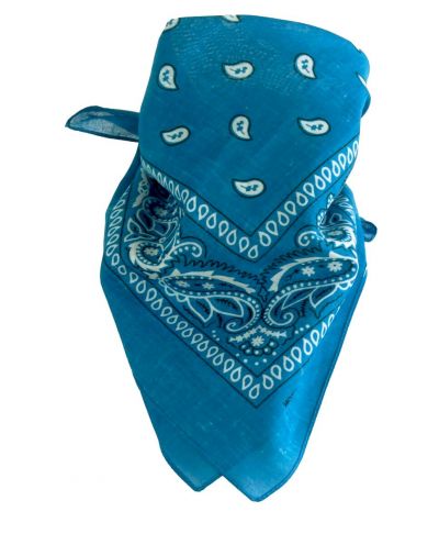 Boerenzakdoek / bandana in donker- turquoise