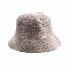 Kunstbont bucket hat in beige