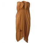 Camel kleurige crêpe voile pareo