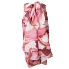 Katoenen sarong met aquarel print in roze