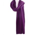 Kasjmier-blend sjaal/omslagdoek in paars