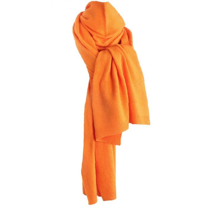 acuut journalist snelheid Oranje kasjmier-blend sjaal - bouFFante